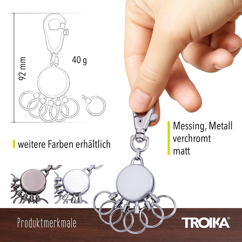 Troika Basic MT - the ingenious key organizer | makes even the biggest bunch of keys easy to handle | smart Key change in seconds | invented in Germany - gift box - Image 4